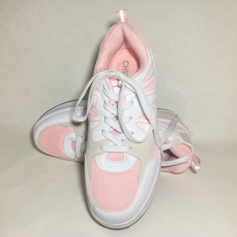 CHSSIH Pink and White Women's Sneaker Skates Size 40